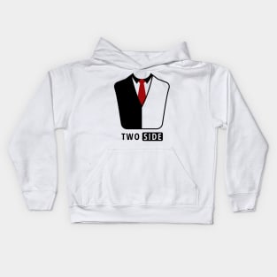 Two Side Business Suit Kids Hoodie